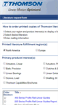 Mobile Screenshot of literature.thomsonlinear.com