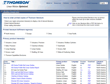 Tablet Screenshot of literature.thomsonlinear.com